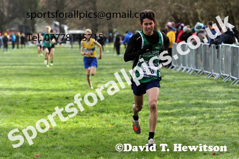 Boys under-15s, European Cross Country Championships Trials, Sefton Park, Liverpool. Photo: David T. Hewitson/Sports for All Pics